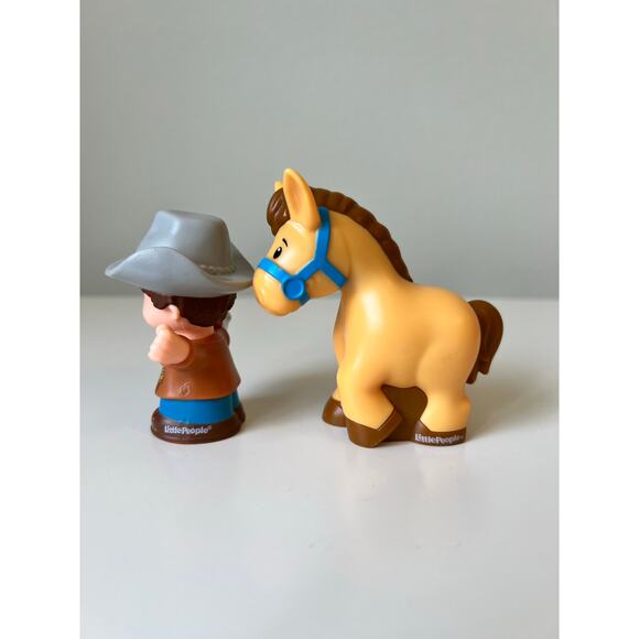 Fisher-Price Little People Farmer & Horse Animal Figure - Picture 2 of 5